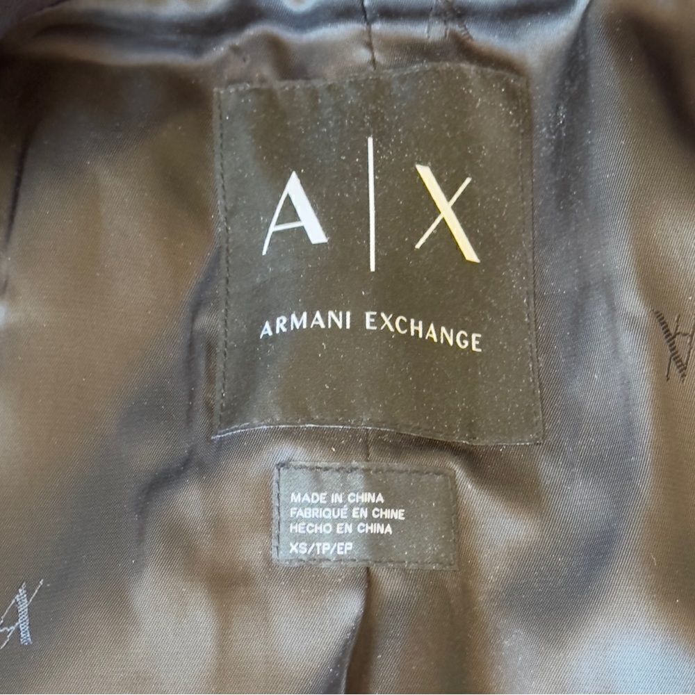 A/X Armani Exchange Round Collar Tunic Blazer Navy XSMALL - Picture 16 of 16